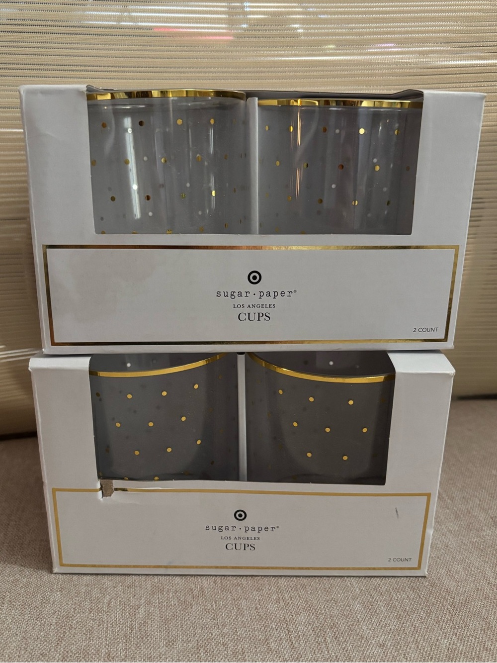Target with Sugar Paper Los Angeles collab clear Decorative plastic Cups